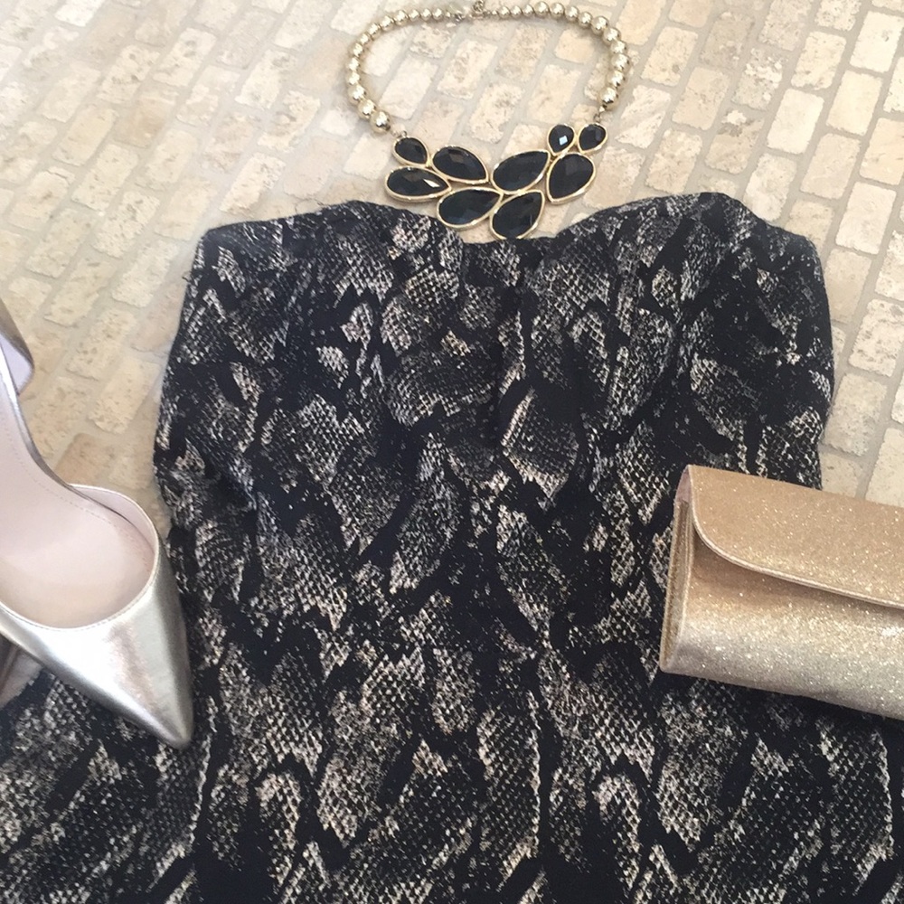 Express Snake Print Dress - Picture 2 of 5